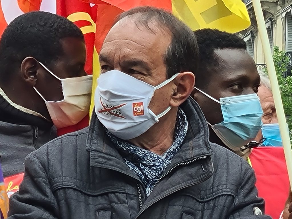 Philippe Martinez à la manifestation du 1er Mai.