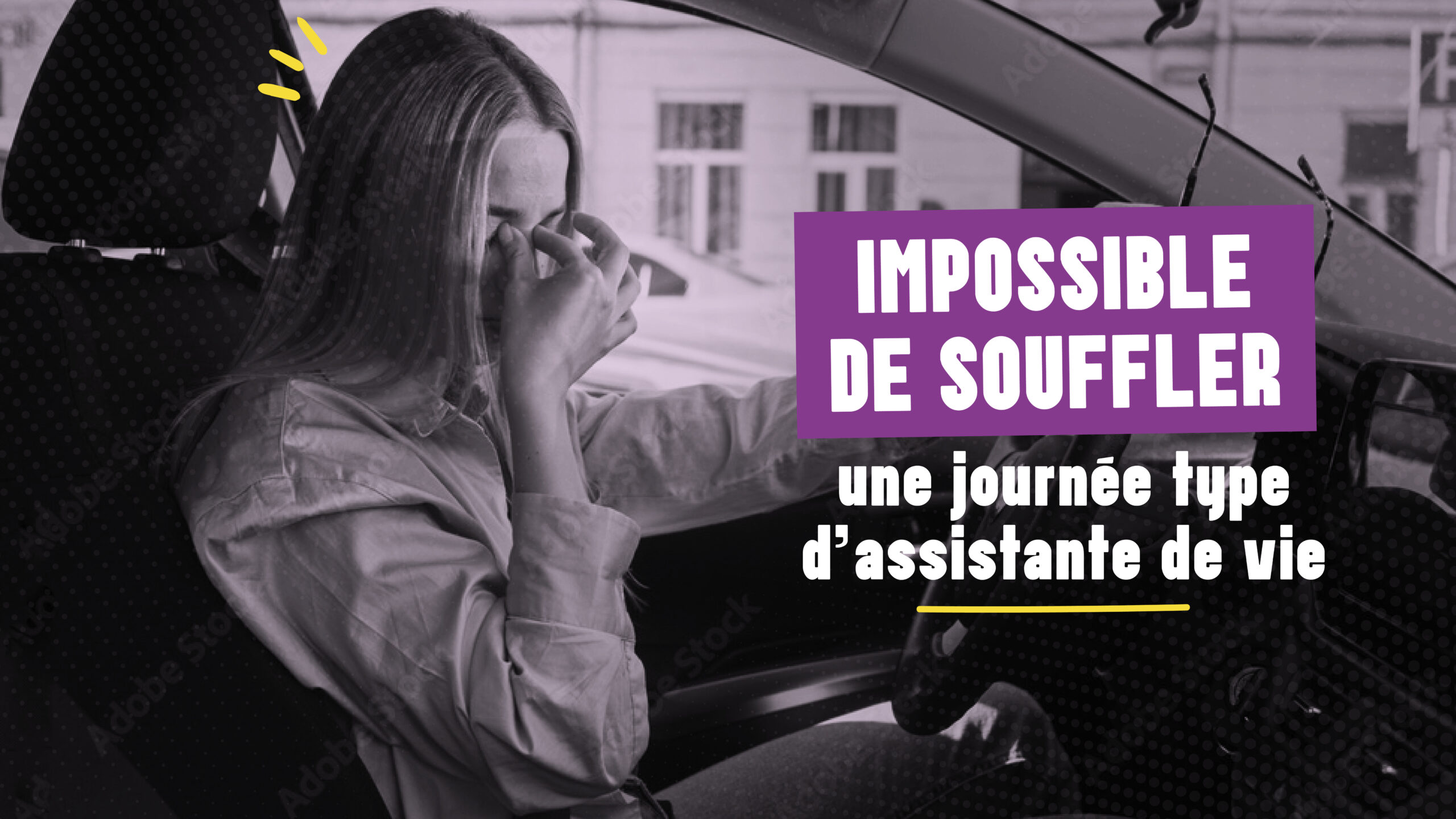 impossible de souffler, une journée type d'assistante de vie